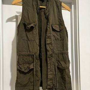 Women’s Olive Green Utility Vest